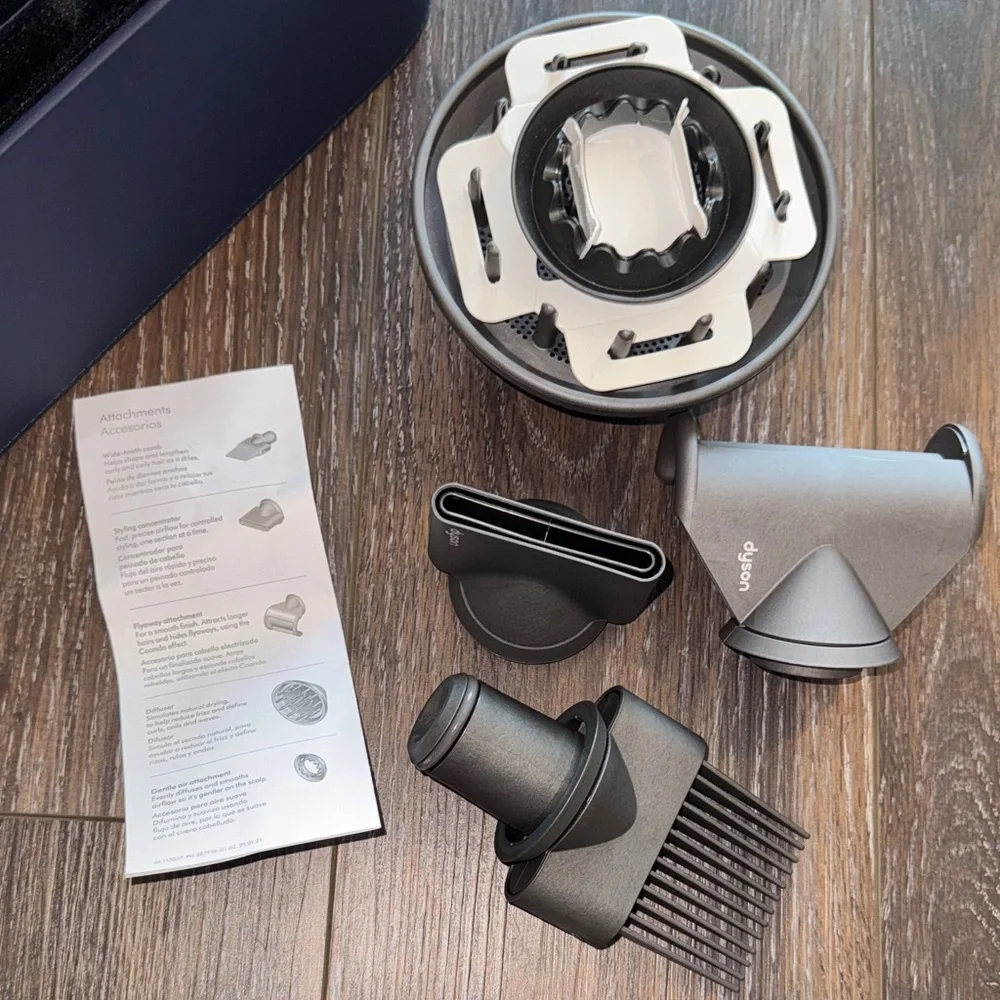 Pink Dyson Hair Dryer with Black Case - Picture 6 of 7